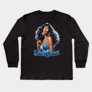 DONNA SUMMER DISCO DIVA Kids Long Sleeve T-Shirt